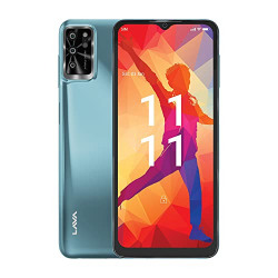 Lava Yuva Pro (3GB RAM, 32GB Storage) - Metallic Blue| 13 MP AI Triple Camera |Side Fingerprint Sensor| Long Lasting 5000 mAh Battery| 6.5 inch(16.5cm) HD+ Display