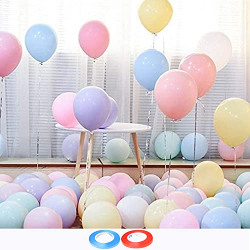 AMFIN (Pack of 50) Pastel Birthday Decoration Item Balloons - Multicolour