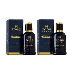 FOGG Men Spray Scent Impressio Perfume, Long-Lasting, Fresh & Powerful Fragrance Spray, Eau De Parfum - 2 X 100Ml (Pack Of 2), 200 Millilitres