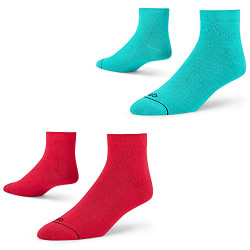 Dynamocks Men & Women Ankle Length Socks (Combo Pack of 2 Pairs; Multicolour; Combed Cotton; Anti Odour; Breathable; Durable) (s)
