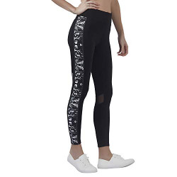 Veloz Hydro Dry I Womens Full Length Leggings I Yoga Pants for Women I Stretchable Gym Pants for Exercise, Workout I with Reflective Tape and Mesh Patch