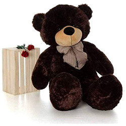 HUG 'n' FEEL SOFT TOYS Teddy bear 3 feet, Soft toy, Teddy bear 3 feet for girls, Soft toys for kids, Birthday gift for girls,Wife,Girlfriend,Husband(Chocolate Brown 3 feet)