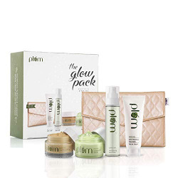 Plum Green Tea Glow Pack Gift Set | At-Home Facial Kit for Oily Skin | Instant Glow | Set of 4 : Face Wash, Face Mask, Night Cream, Face Mist | SLS & Paraben Free | Perfect Diwali Gift