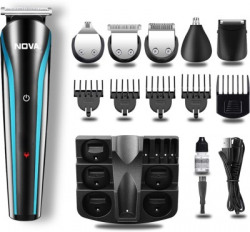 NOVA NG 1152/01 USB Trimmer 60 min  Runtime 9 Length Settings(Black, Blue)
