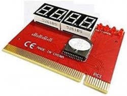 TECHGEAR pci Athlon Dual Core (1 GB DDR2/Chrome OS/1 Inch Screen/New PCI 4-Digit PC Motherboard Diagnostic Card with User Manual)(Red)