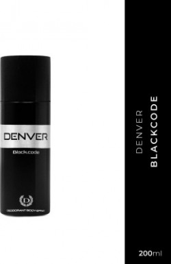 DENVER Black Code Body Deodorant Spray  -  For Men(200 ml)