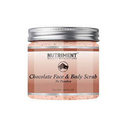 Nutriment Chocolate Scrub for Deadskin Cells Removal, Removing Blackheads and Revitalizes Healthy Skin, Paraban Free 250gram Suitable for all skin types