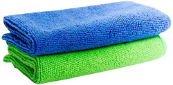 Signoraware Glowmax Double Sided Microfiber Heavy Towel 800GSM 40cm*40cm, Set of 2, Multicolour, Standard, SG_6710S2_Multicolour