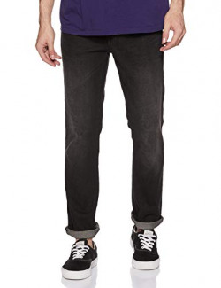 Diverse Men's Skinny Fit Jeans (DCMDT03KC24L06-603F_Black_30Wx33L)