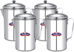 Apeiron 2 L Water Stainless Steel Water Jug with Lid and Handle Jug(Stainless Steel, Pack of 4)