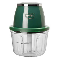 Pigeon Zoom Electric Chopper 350 ml, Portable with 3 Stainless Steel Blades for Effortlessly Chopping Vegetables and Fruits - Green, 30 Watts