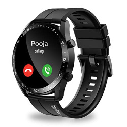 PTron Newly Launched Force X11P Bluetooth Calling Smartwatch with 1.3" Full Touch Display, Heart Rate Tracking, SpO2, 100s of Watch Faces, 5 Days Runtime, Fitness Trackers & IP68 Waterproof (Black)