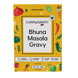 Currygram Bhuna Masala Gravy Ready to Cook| All-Purpose Gravy| No Preservatives, Artificial Colours or Flavours Added | Vegan | 150gm