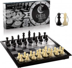 NAVRANGI Magnetic Chess Set with Folding Board for Kids and Adults Educational Board Games Board Game
