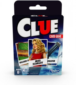 HASBRO GAMING Clue Card Game for Kids Ages 8 and Up, 3-4 Players Strategy Game(Multicolor)