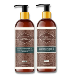 Earthyboon Deep Nourishing Herbal Moisturizer Enriched with Vitamin E - 200ml (Pack of 2)