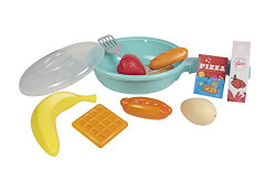itoys Breakfast Set with Pan for Kids 10 Pcs of Different Fruits