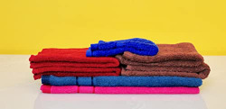Frestol Cotton 2 Hand Towels 5 face Towels Assorted