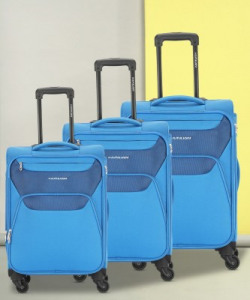 Kamiliant by American Tourister BALI SPINNER 3PC SET ROYAL BLUE Expandable  Cabin & Check-in Set - 32 INCH