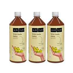 Kapiva Wild Amla Juice (3L) | Cold-Pressed Amlas From Pratapgarh | Helps Boosts Skin and Hair Health | Helps Detox - Super Saver Pack of 3