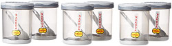Nakoda Pluto Storage Container & Organizer Set for Kitchen, Refrigerator & Home Use,250 ml Set Of 6 Pcs