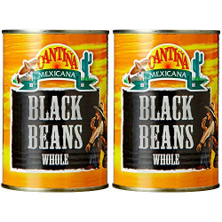 Cantina Mexicana Black Beans Whole, 2 x 400 g