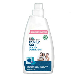 The Better Home Laundry Liquid Detergent 500ml | Non Toxic , Biodegradable| Pet & Baby Laundry Detergent Liquid For Clothes|Liquid Detergent For Front & Top Load Washing Machine |Added Water Softener