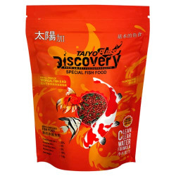 Taiyo Pluss Discovery Special Fish Food - 1 Kg (1.2 Mm Pellets) Pouch | Daily Nutrition Grow Feed for All Tropical and Koi Fishes,All Life Stages