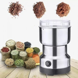 REZAA HOMEZZ Mini Electric Grinder Stainless Steel Bowl & Metal Blade Nima Mixer 150 Mixer Grinder (1 Jar, Silver 6)