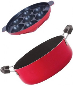 NIRLON Non-Stick Coated Cookware Set(Aluminium, 2 - Piece)