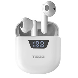 TAGG Newly Launched Liberty Buds Mini Truly Wireless in Ear Earbuds with Quad Mic, Fast Charge, Rich Bass, 13mm Dynamic Drivers (White)