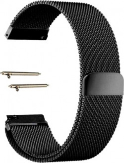 BLACK LOVIES 22 mm Metal smartwatch strap.Compatible with ONE_PLUS WATCH / COBALT. Smart Watch Strap(Black)