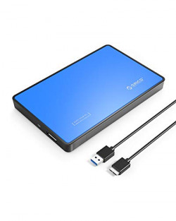 ORICO SATA to USB 3.0 External Hard Drive Enclosure for 2.5" HDD and SSD Below 9.5mm Thickness Up to 4TB UASP Supported [Hard Drive NOT Included]