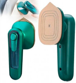 PunnkFunnk Professional Micro Steam Iron | Portable Mini Handheld Travel Steam Ironing 1000 W Steam Iron(Green)
