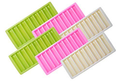 Wonder Plastic Prime Roller Fridge Ice Tray Set, 6 pc Ice Tray with 10 Cube, Multicolor