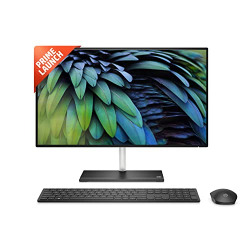 HP All-in-One AMD Ryzen 5-5625U 23.8 inches(60.5 cm) 8GB RAM/512GB SSD/FHD, Micro-Edge, Anti-Glare Display/Wireless Keyboard & Mouse/Radeon Graphics/Windows 11/MSO 2021, 24-ck0678in