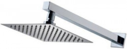 High Grade HIGHGRADE Ultra Slim Shower 6 X 6 Stainless Steel 304 Grade + 12 Inch Heavy Square Shower Arm 18 Ghz + Square Flange Complete Set Shower Head Shower Head