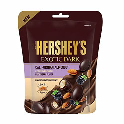 Hershey's Exotic Dark Chocolate- Californian Almond Sprinkled with BlackBerry Flavor 90g ( Pack of 3)