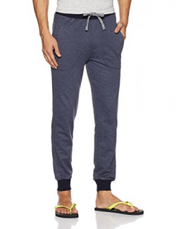 Amazon Brand - Symbol Men's Regular Lounge Pants (TRK-02_Blue Melange_Medium)