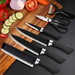 SHOPPOFOBIX Stainless Steel Premium High-Carbon Professional Kitchen Knife Set Stainless Steel Knife Set(Pack of 6)