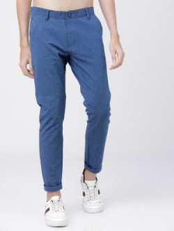 HIGHLANDER Slim Fit Men Blue Trousers