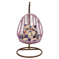 Woodness Rose Synthetic Fiber Swing(Brown)