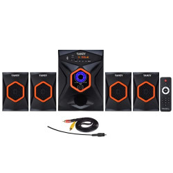 TENZY 4.1 85W Digital Home Theater Speaker for T.V,PC with Dolby Sound with Amplifier and Bluetooth Multimedia Speaker with Supporting SD Card,USB,AUX,FM & Remote Control with (4 Speaker, 1 Top) 1
