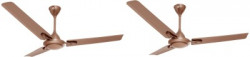 Orient Electric Glare Topaz Gold/Copper pack of 2 1200 mm 3 Blade Ceiling Fan(Topaz Gold/Copper, Pack of 2)
