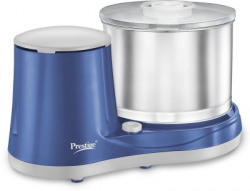 Prestige 41220 Wet Grinder with Atta Kneader Attachment - 1U and Coconut Scraper Attachment - 1U(Blue, Steel)