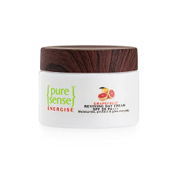 PureSense Vitamin C Grapefruit Reviving Day Cream with SPF 20 +++ | Vitamin C Face Moisturizer | Sun Protection & Deep Moisturization | For Women | 50g