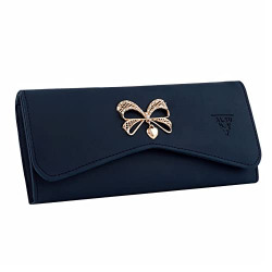 ALSU Women's Peacock Blue Hand Clutch Wallet Purse (gdu-015peablu)