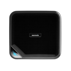 Reffair QX50 Car Air Purifier, Advanced Photocatalytic Filtration Technology with Air Quality Indicator, Removes Pollens, Dust, Pet Dander & Other Allergens | Suitable for Large Vehicles - HEPA, Black