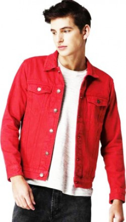 Hyypers Style Full Sleeve Solid Men Denim Jacket