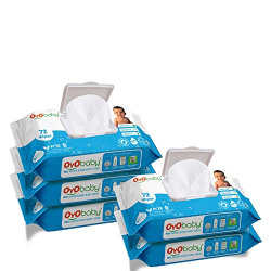 OYO BABY Baby Wipes Offers Combo Wet Wipes With Lid / Water Wipes for Newborn babies Pack of 5 (360 wipes)